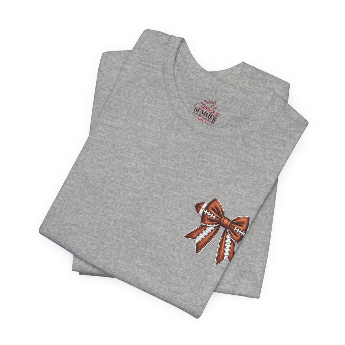 Football Mom T-Shirt — "My Heart Is On The Line" Graphic Tee for Game Day