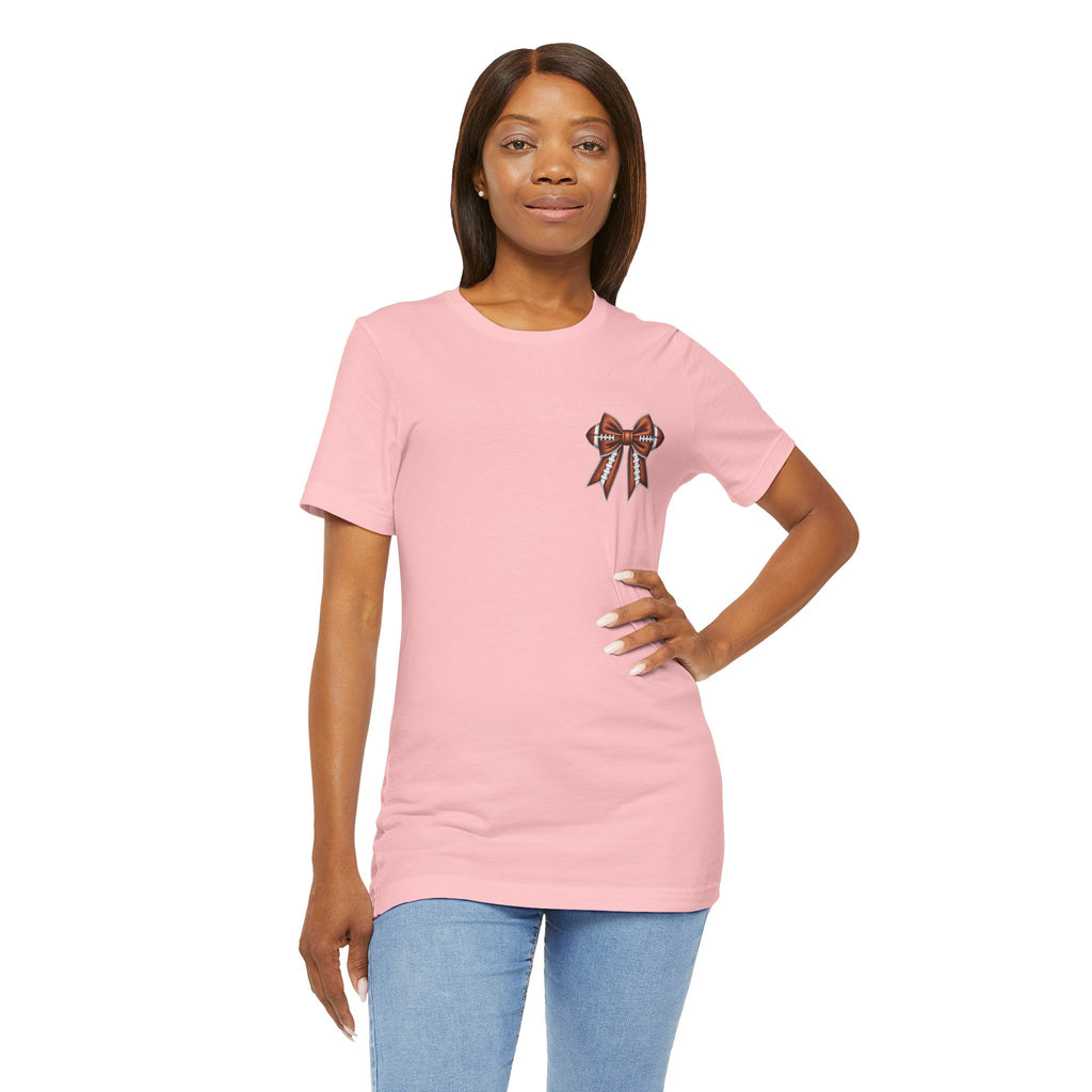 Football Mom T-Shirt — "My Heart Is On The Line" Graphic Tee for Game Day