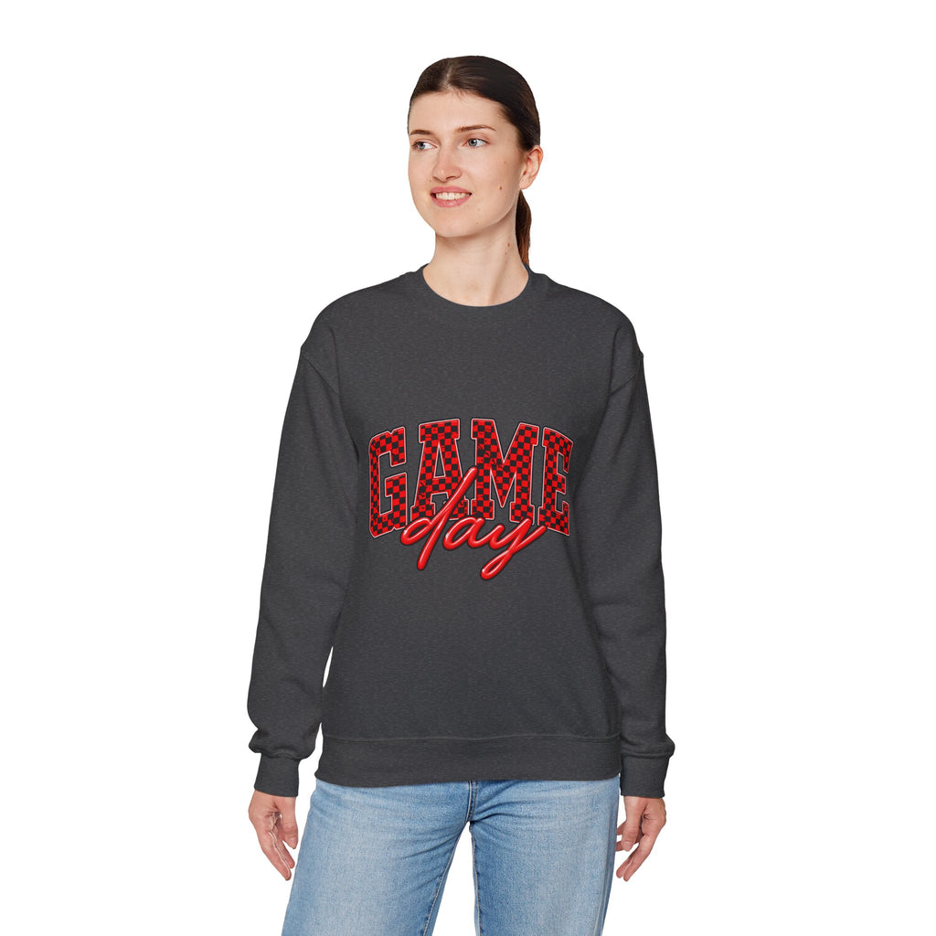 Game Day Crewneck Sweatshirt — Marquee Lettering Sports Pullover