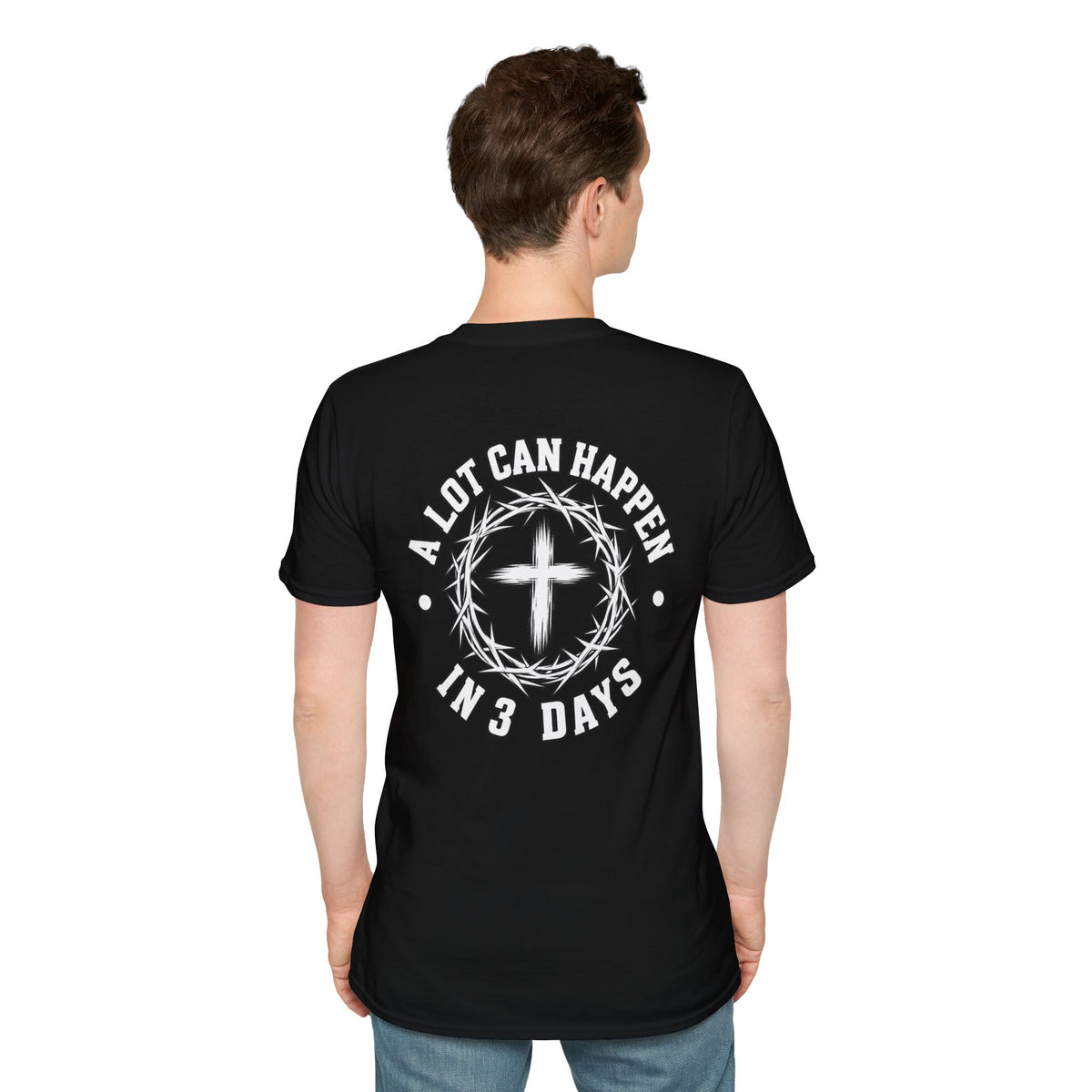 Christian Cross Pocket T-Shirt — Minimal Faith Graphic Tee
