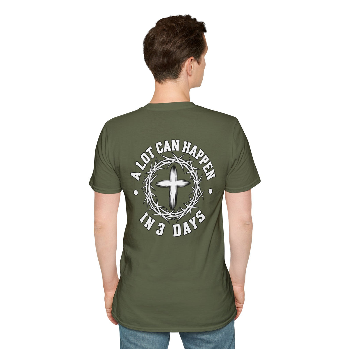 Christian Cross Pocket T-Shirt — Minimal Faith Graphic Tee