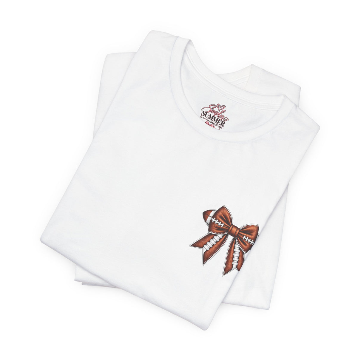 Football Mom T-Shirt — "My Heart Is On The Line" Graphic Tee for Game Day