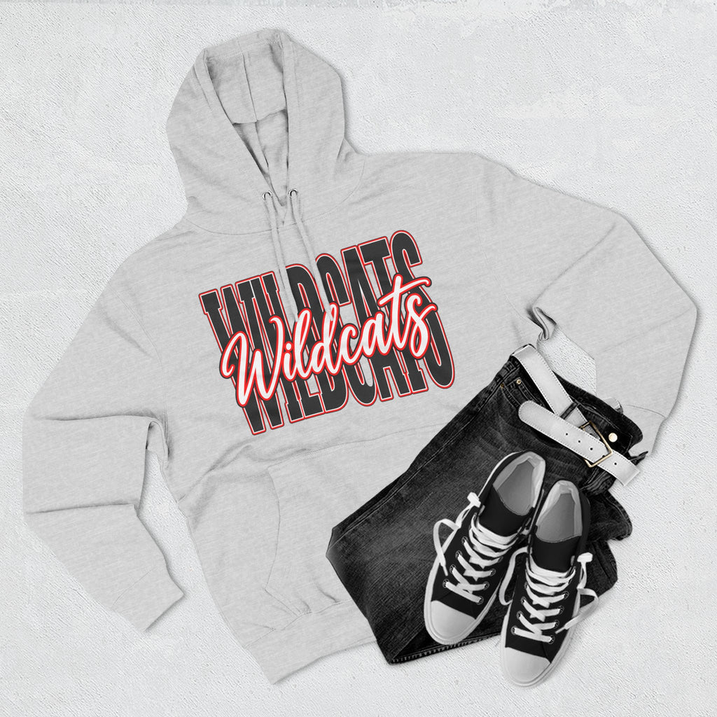 Three-Panel Fleece Hoodie