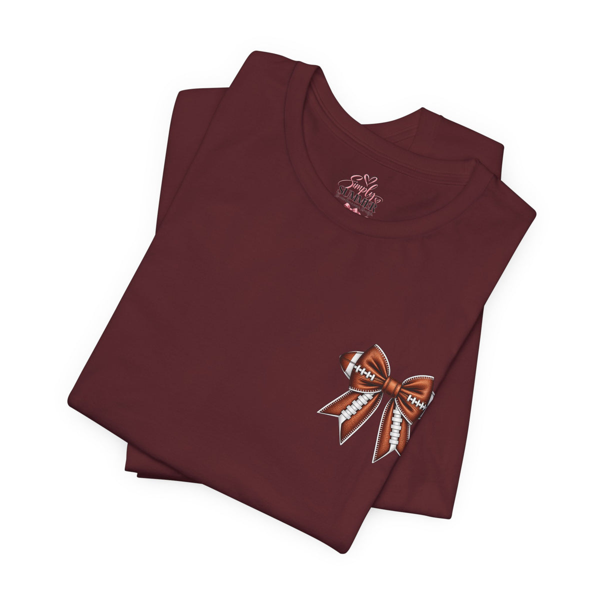 Football Mom T-Shirt — "My Heart Is On The Line" Graphic Tee for Game Day