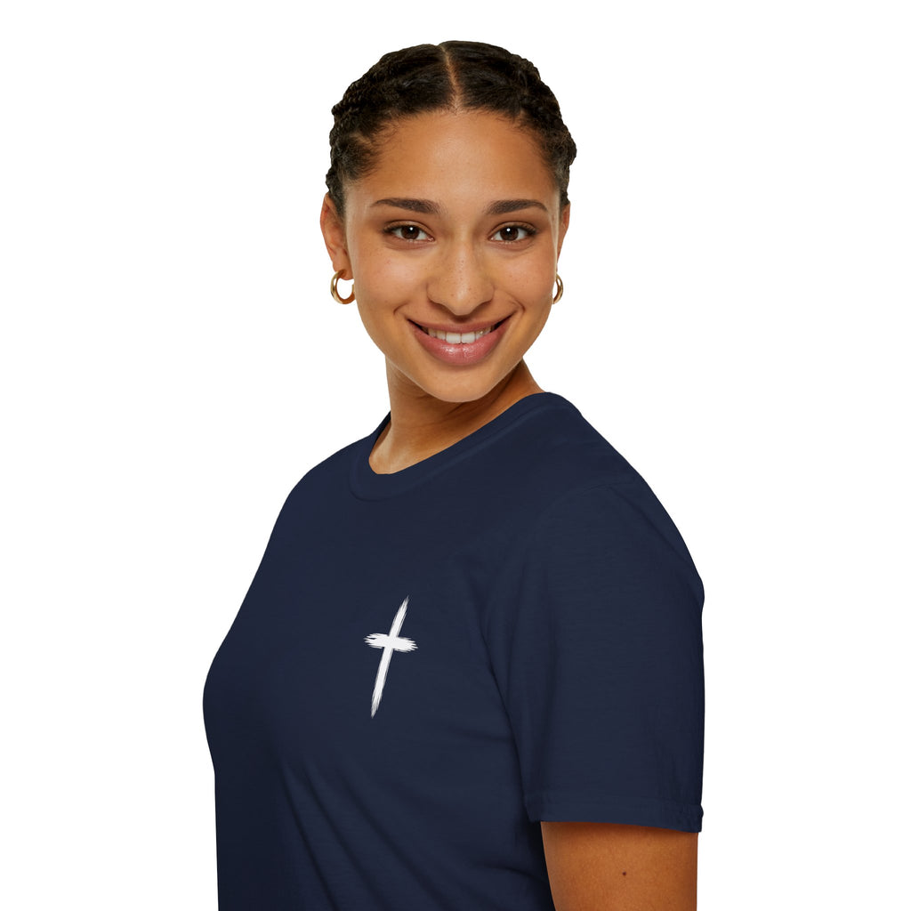 Christian Cross Pocket T-Shirt — Minimal Faith Graphic Tee