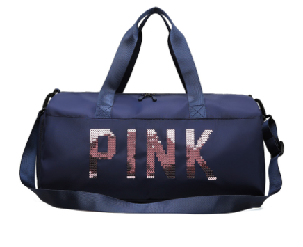 Large Capacity Sequins Decor Travel Duffle Bag