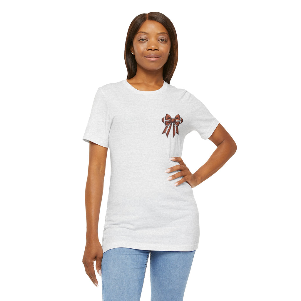 Football Mom T-Shirt — "My Heart Is On The Line" Graphic Tee for Game Day