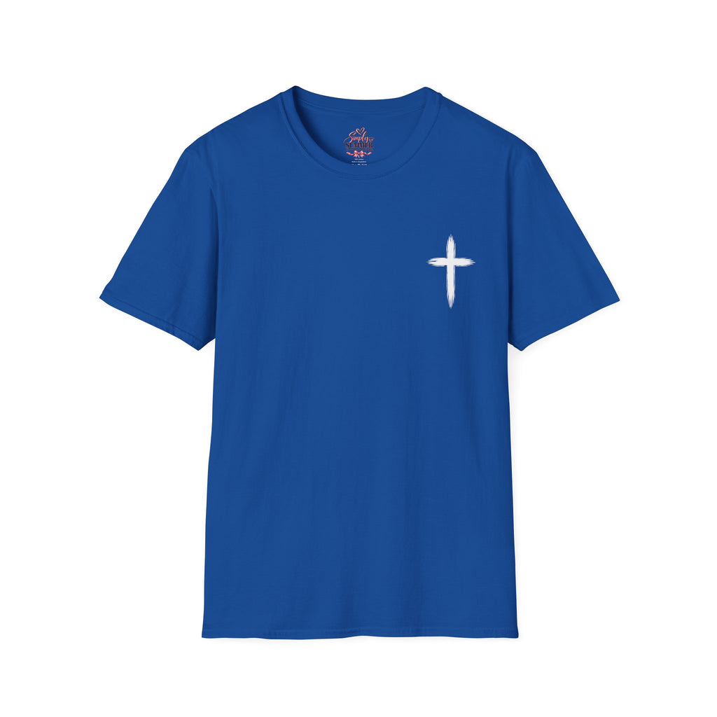 Christian Cross Pocket T-Shirt — Minimal Faith Graphic Tee