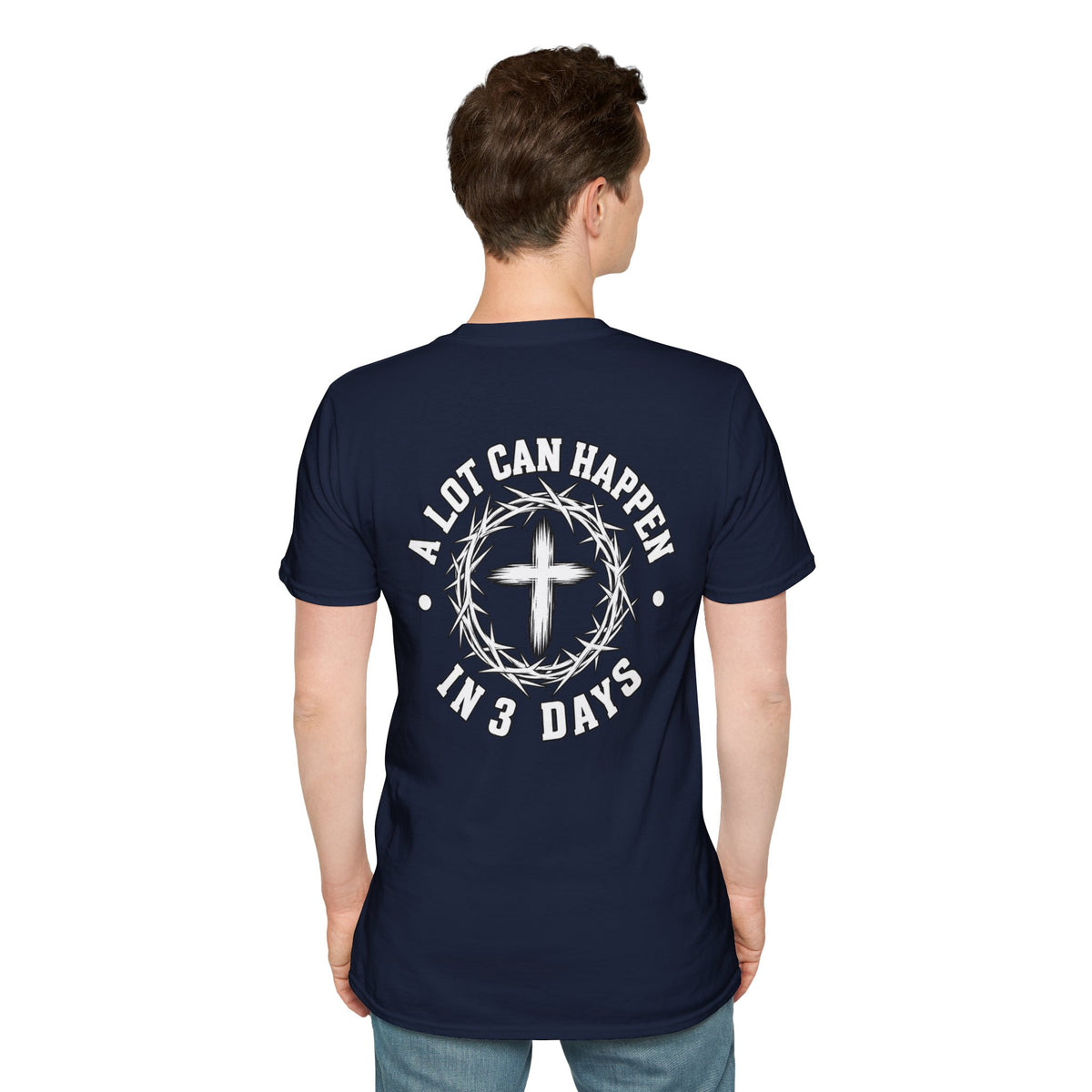 Christian Cross Pocket T-Shirt — Minimal Faith Graphic Tee