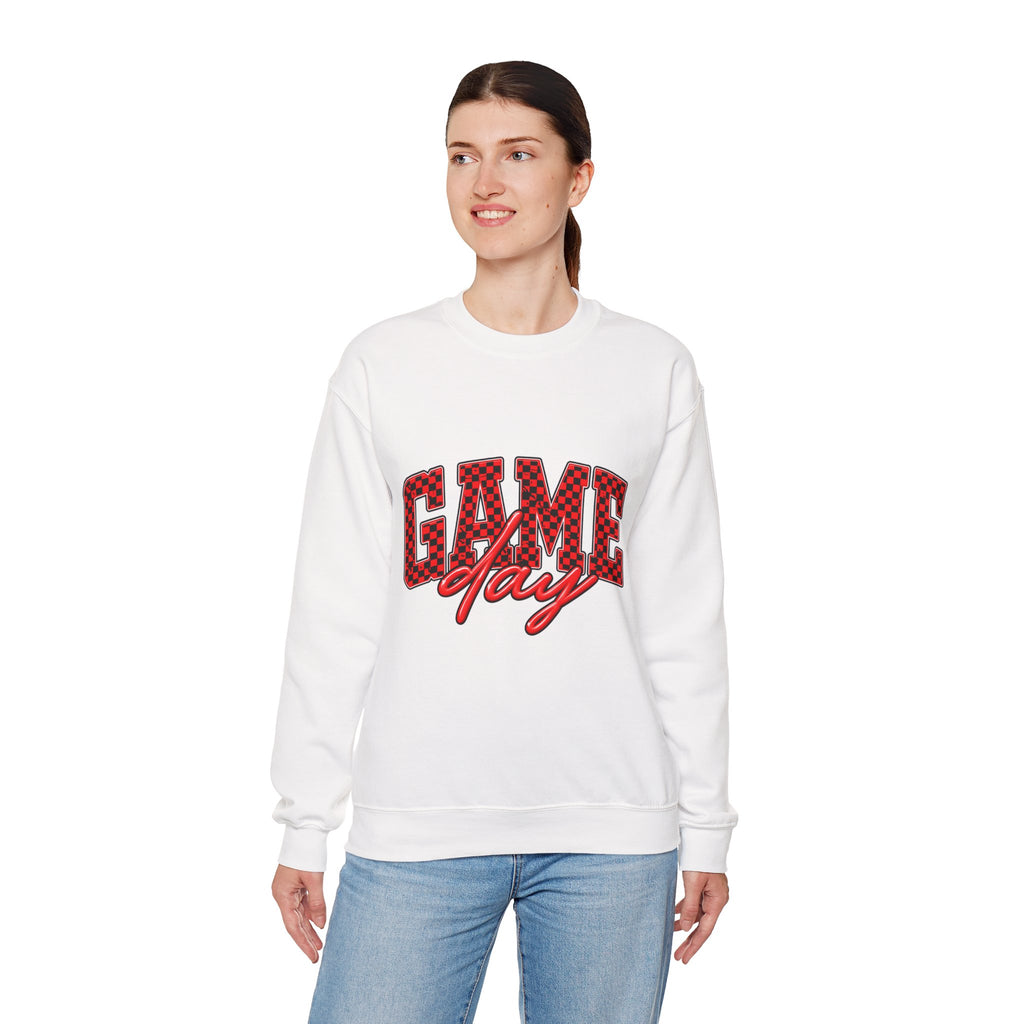 Game Day Crewneck Sweatshirt — Marquee Lettering Sports Pullover