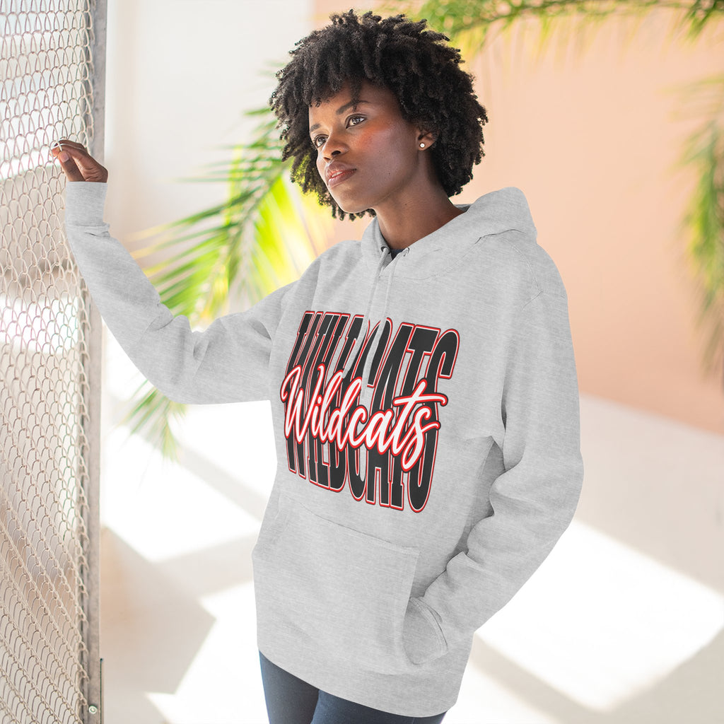Three-Panel Fleece Hoodie