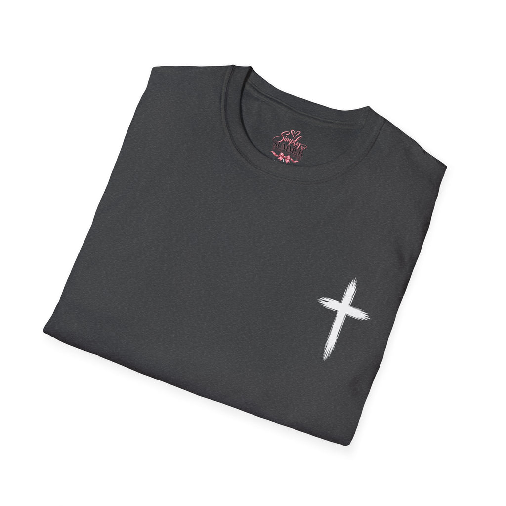 Christian Cross Pocket T-Shirt — Minimal Faith Graphic Tee