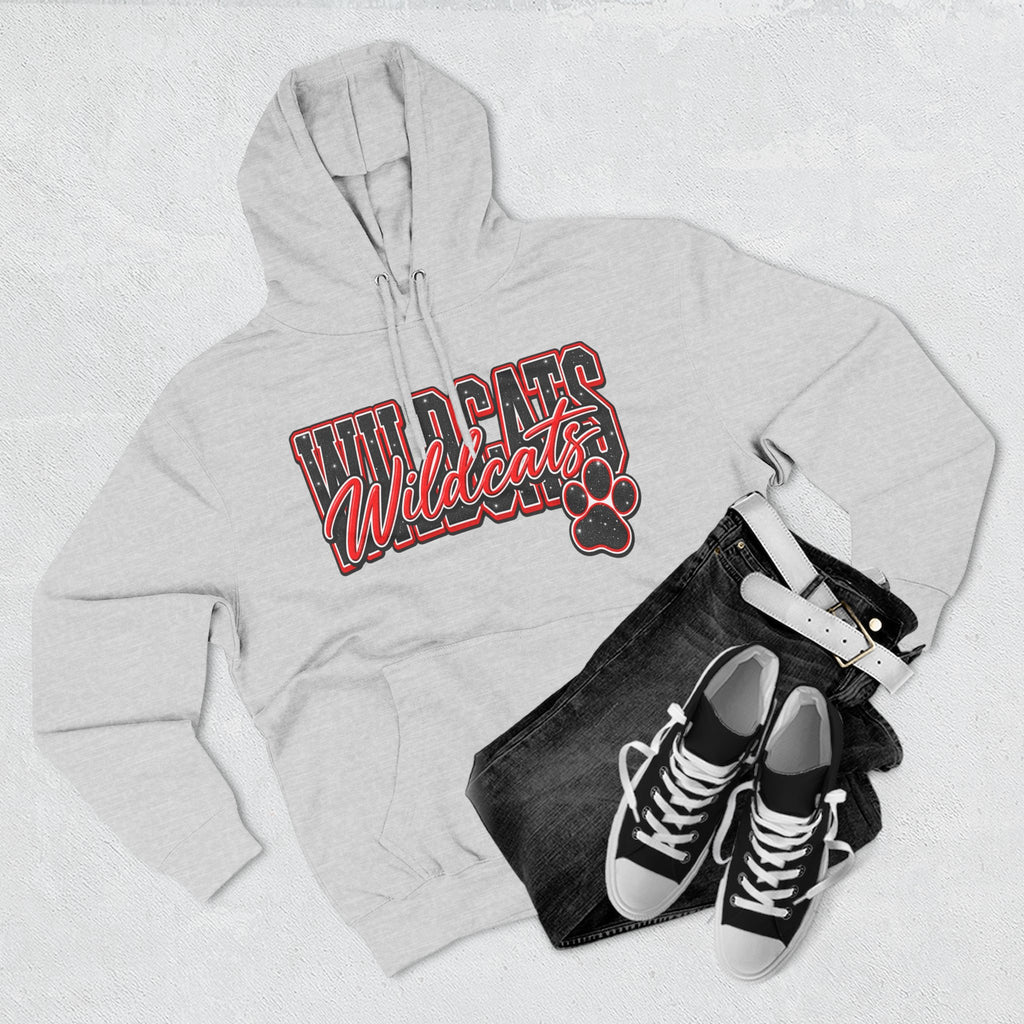 Three-Panel Fleece Hoodie