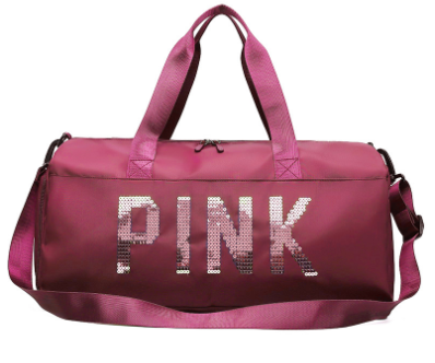Large Capacity Sequins Decor Travel Duffle Bag