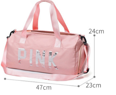 Large Capacity Sequins Decor Travel Duffle Bag